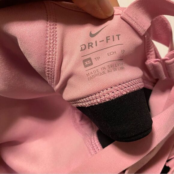 Nike High impact Support Padded Adjustable Sports Bra Strappy back pink XS - Picture 6 of 10